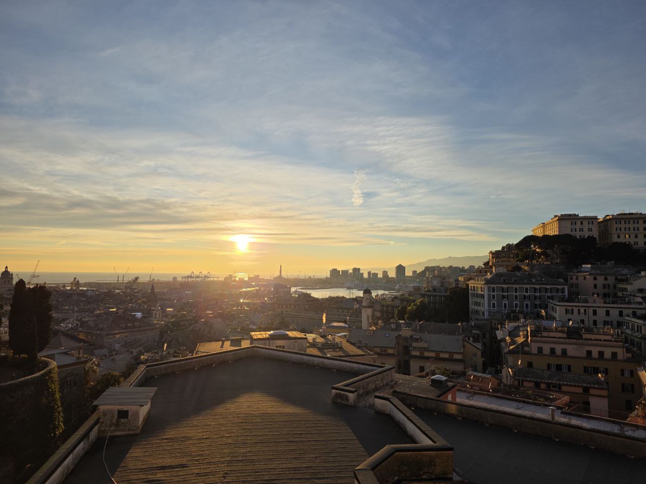 Sunsets and Memories from Genoa's Balcony